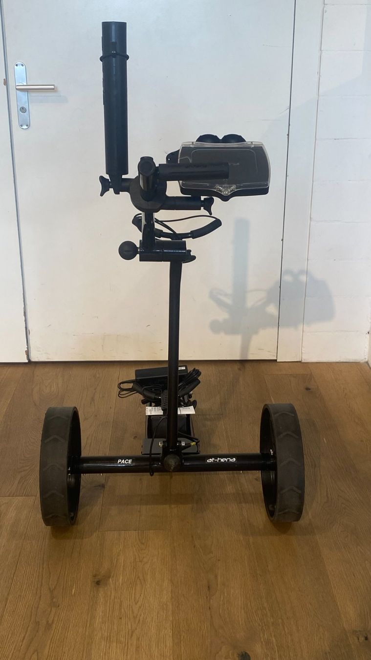 At-Hena Trolley: at-hena Elektro Golf Trolley PACE schwarz – Usato da Dietikon venduto da at-hena