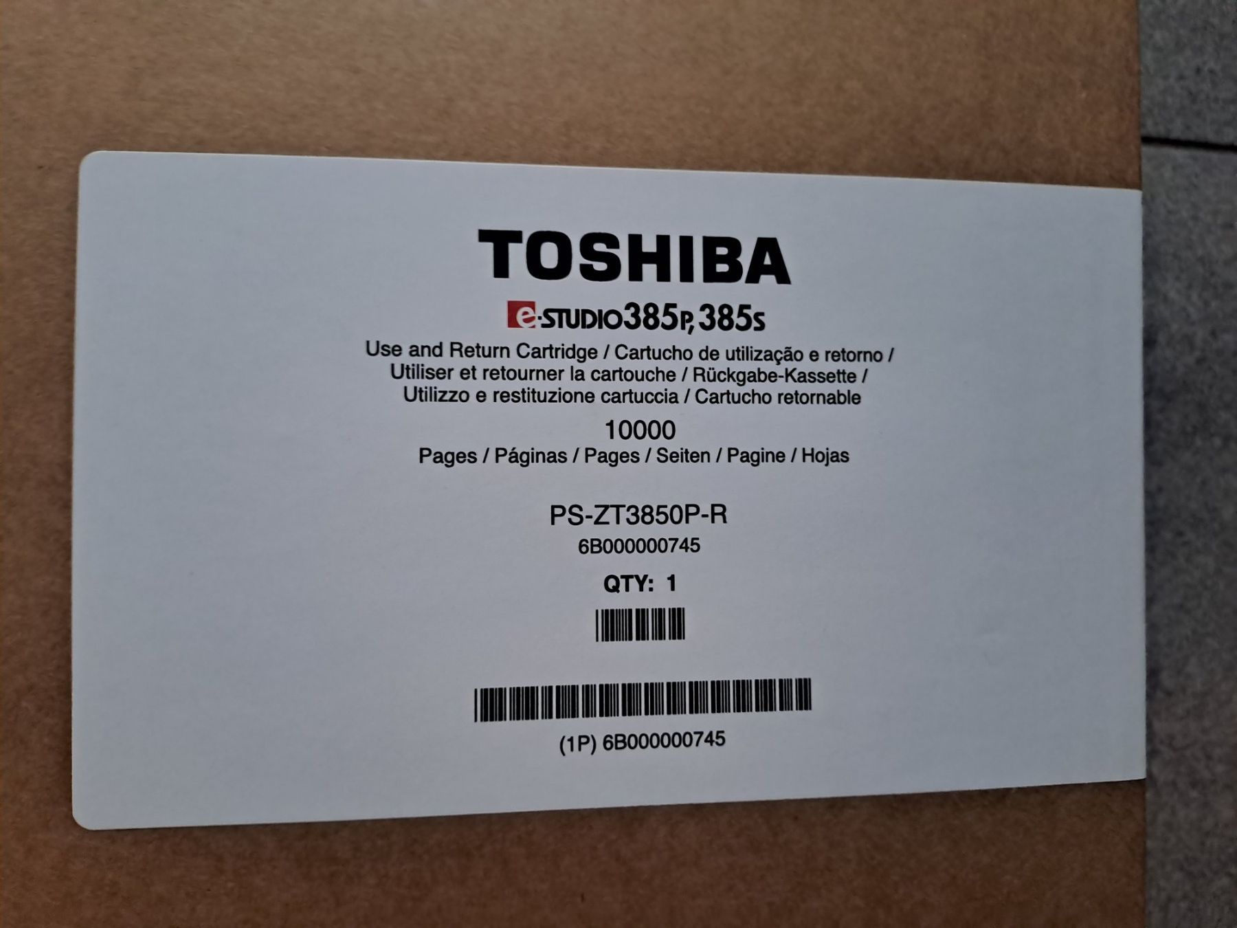 Toshiba Druckerpatronen & Toner: Toner e-STUDIO 385P – Neu und originalverpackt aus Aadorf von rilex