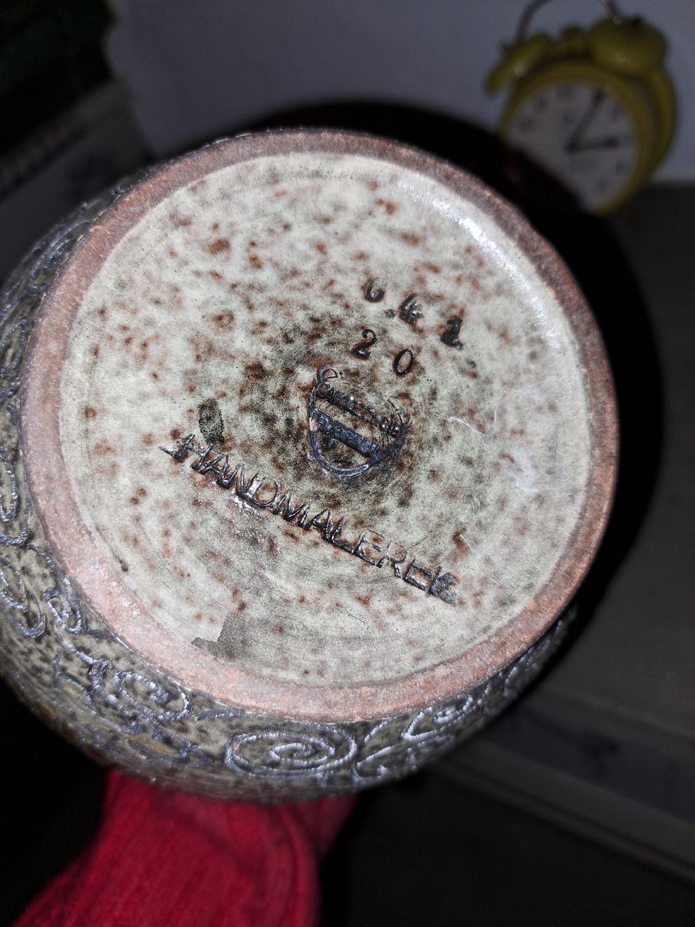 Vasen & Gefässe: Handbemalte Vintage Vase  – Gebraucht aus Kölliken von Upcycling-by-Mc-TAM 2