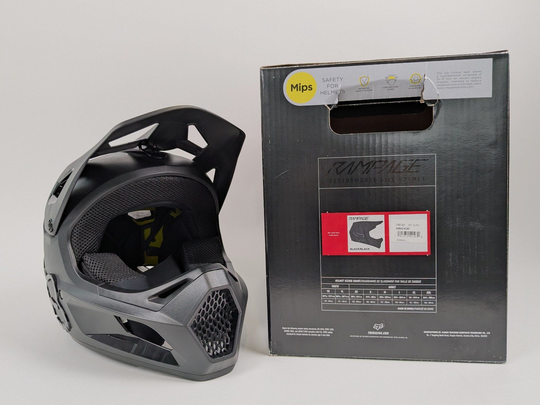 Casques: FOX MTB-Velohelm "Rampage" xsmall – Neuf (Voir description) à Dintikon par Restwert_Dintikon