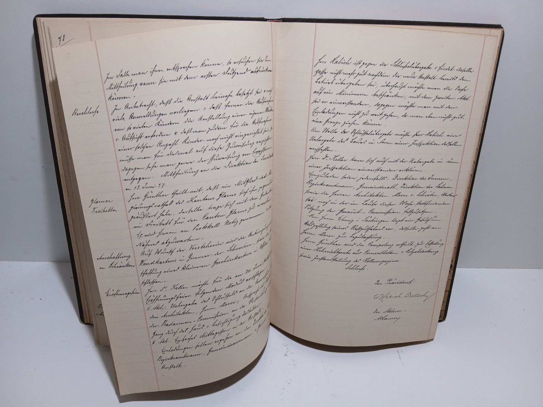 Libri: Armenbad Rheinfelden Protokoll 1895- 1897 – Usato da Schwendibach venduto da achat01 6