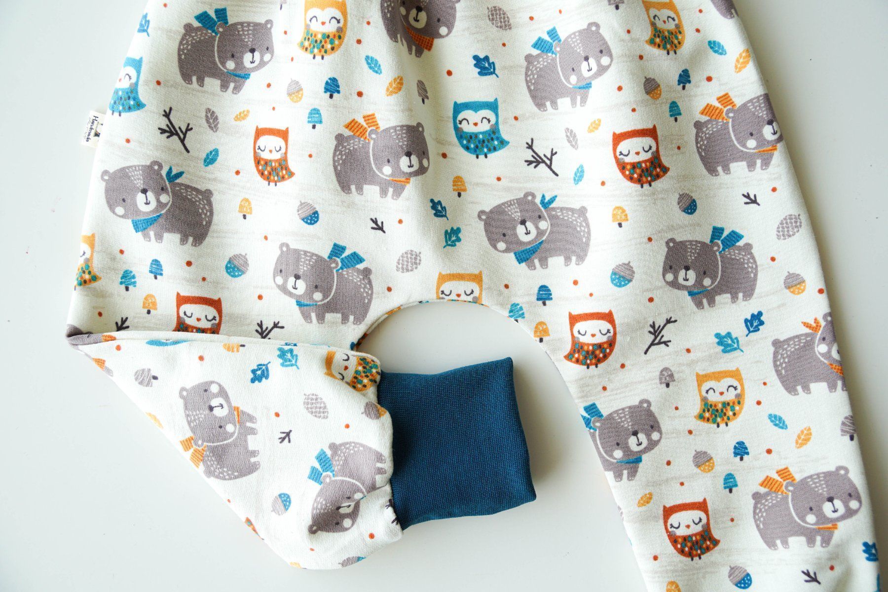 Pantaloni: Sweat Pumphose mit Bären & Eulen Gr.86/92  NEU – Nuovo e nell'imballaggio originale da Zürich venduto da sambaum 2