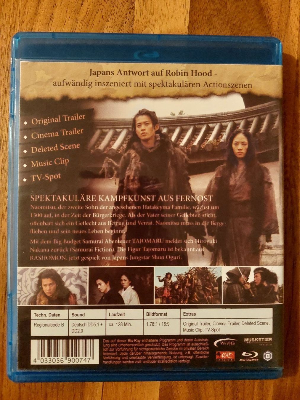 Alle DVDs: Blu Ray - Tajomaru / Räuber und Samurai – Gebraucht aus Rheinfelden von FilmAuktion 1