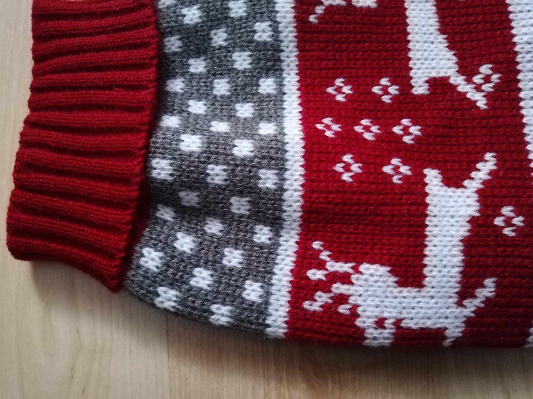 Bekleidung: Warmer Hunde Strickpullover rot 32 cm Rückenlänge – Neu und originalverpackt aus Rüegsauschachen von W4PAW 3