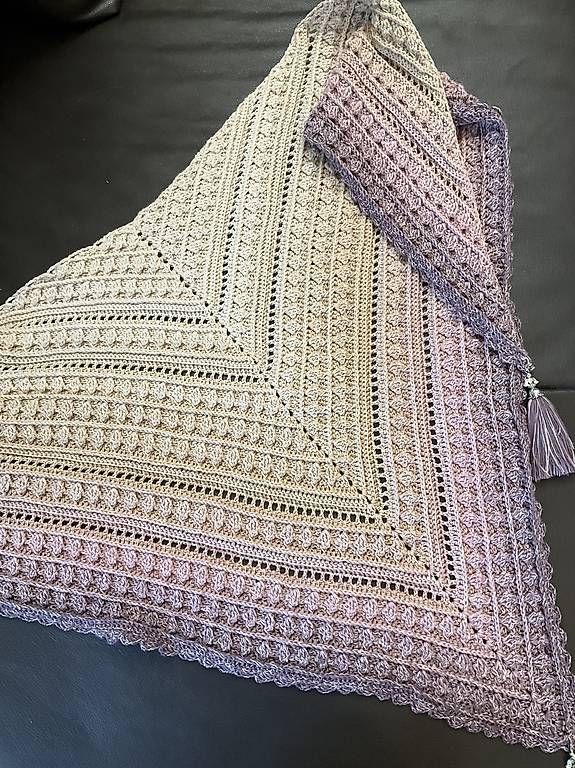 Foulards, Tücher & Schals: Schulter/Dreieckstuch "Gezeiten" – Neu (gemäss Beschreibung) aus Neuhausen von Mandala65 1
