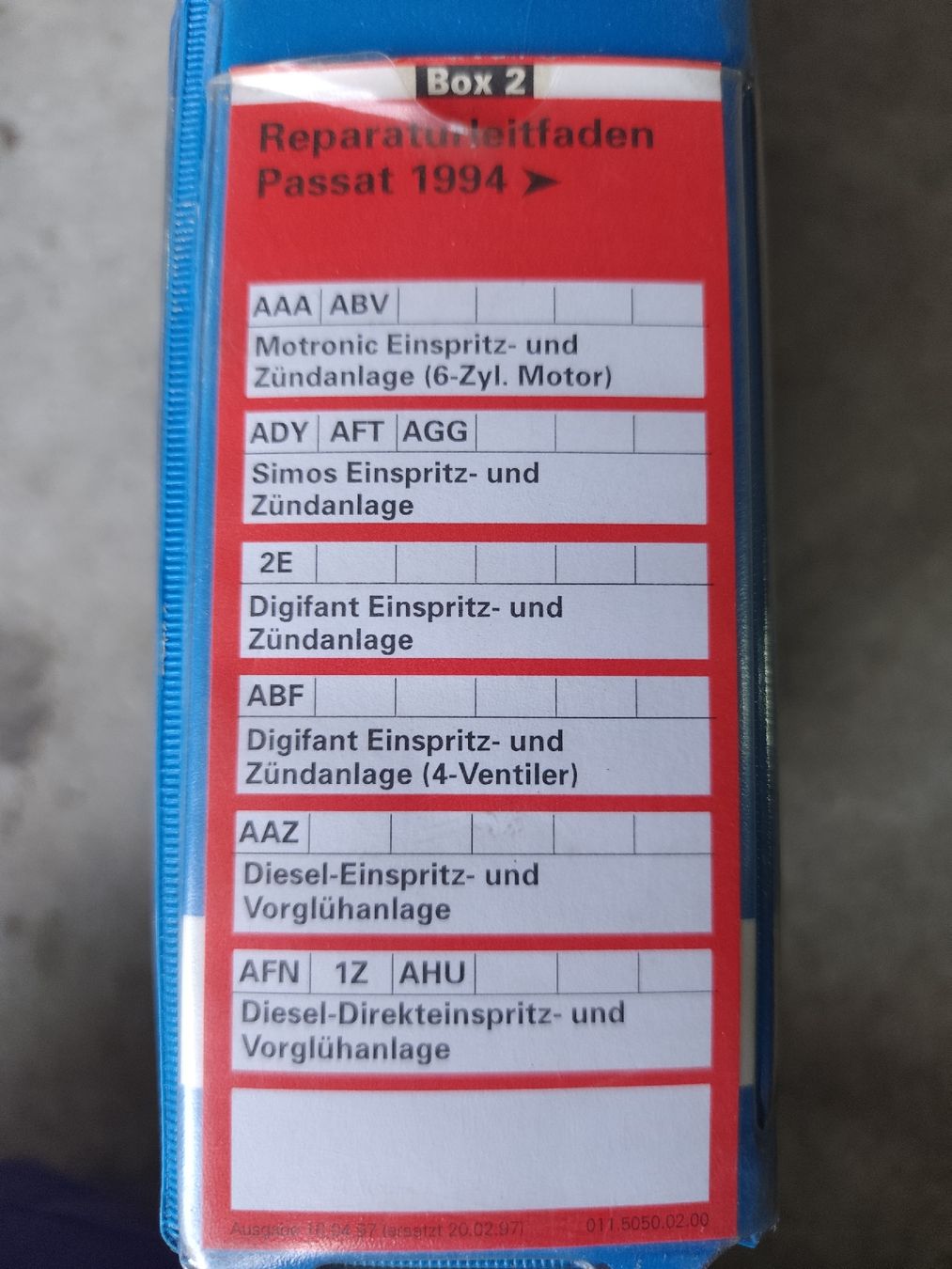 Libri: Werkstatthandbücher VW Passat 1994 – Usato da Rebstein venduto da andi322 2