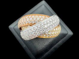 Cartier Trinity Ring 18k Brillanten Large Model Gr 50 *S2240