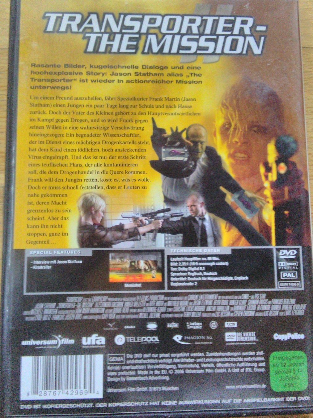 Tutti i DVDs: The Transporter  (1-3)           DE & EN – Usato da St. Gallen venduto da elkapone 4