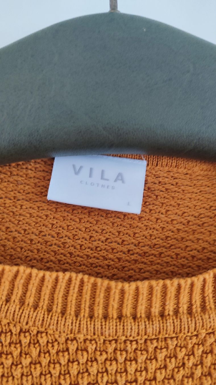 Vila Maglioni & Felpe: Vila Strickpullover, Gr. L, Senfgelb – Usato da Basel venduto da kopfstand 1