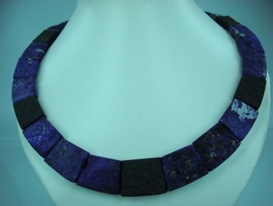 Catenine: Lapis Lazuli Kette mit Onyx – Nuovo e nell'imballaggio originale da Suhr venduto da Maxmusic2308