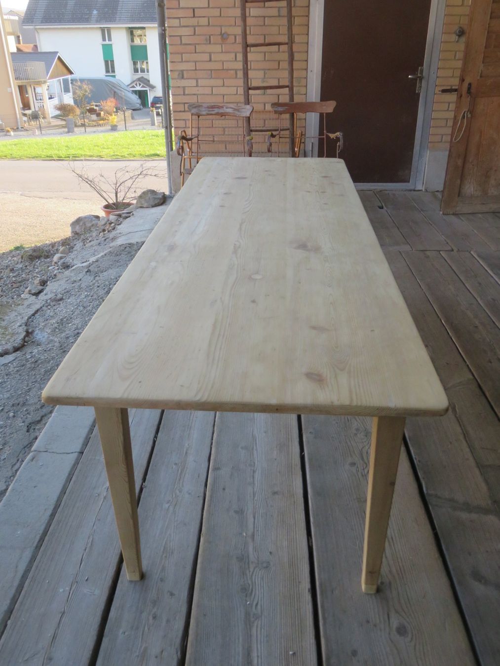 Tavoli: antiker Biedermeier-Tannentisch 240cm – Usato da Ruswil venduto da Mfladibus 2