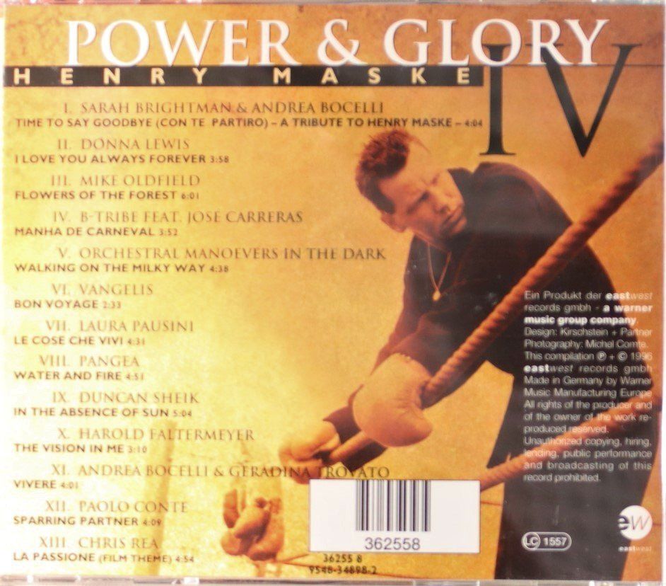 CD: Henry Maske Iv – Power & Glory – Usato da Luzern venduto da CONTENTI 2