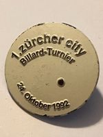 1 Pin Zürcher City Billard Turnier 1992