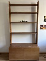 Mid-Century Regal mit Unterschrank / Teak-Optik