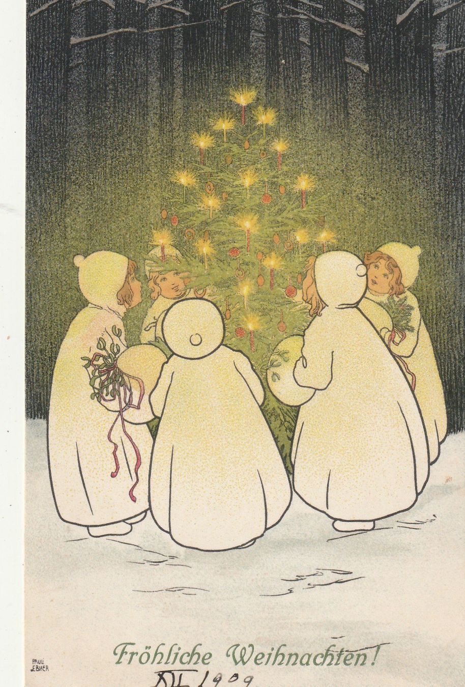 Cartoline postali: Weihnachten von Pauli Ebner – Usato da Rorschacherberg venduto da fratovi2