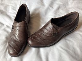 Damenschuhe braun Leder Grösse 5 Medicus