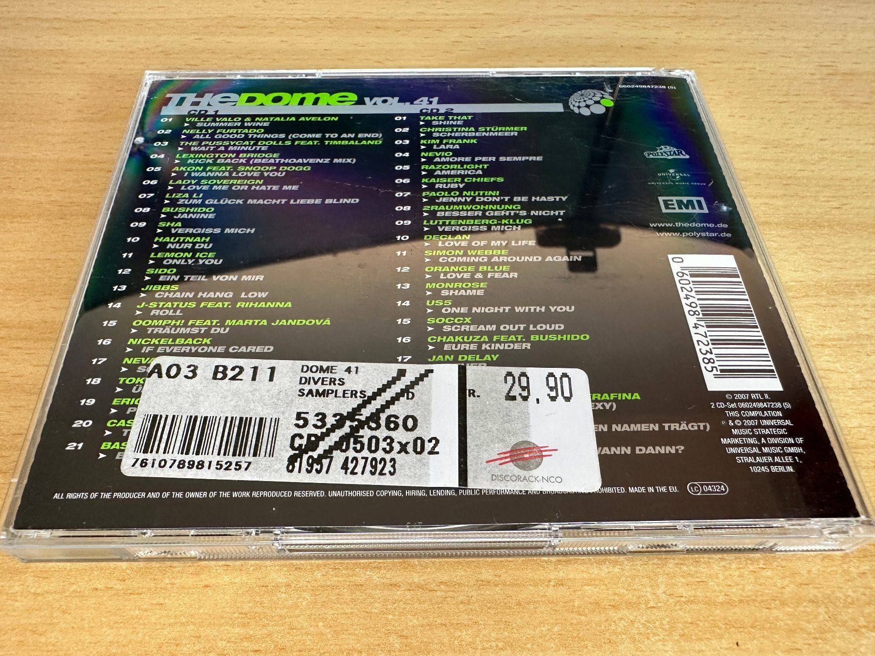 CD: Various – The Dome Vol. 41 - 2 CD – Usato da Rikon im Tösstal venduto da Alpenmutz 1