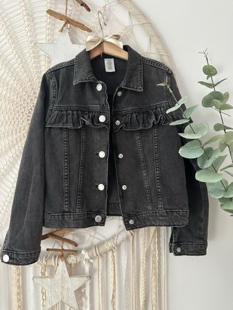 HM Jeansjacke, schwarz, Gr.128, Libelle *NEUWERTIG