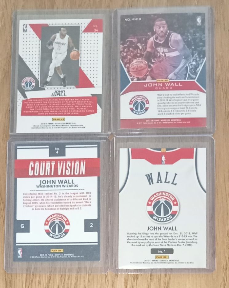Cartoline: John Wall NBA cards lot  – Nuovo (secondo la descrizione) da Vallorbe venduto da ant_75wx 1