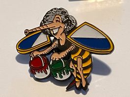 1 Pin Zürcher Wespe mit Farbtöpfen