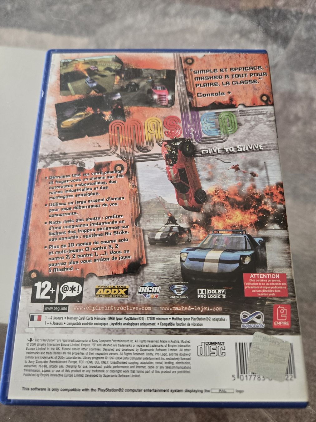 Giochi: Mashed - Drive to Survive PS2 – Usato da Bussigny venduto da Kfdlt 1