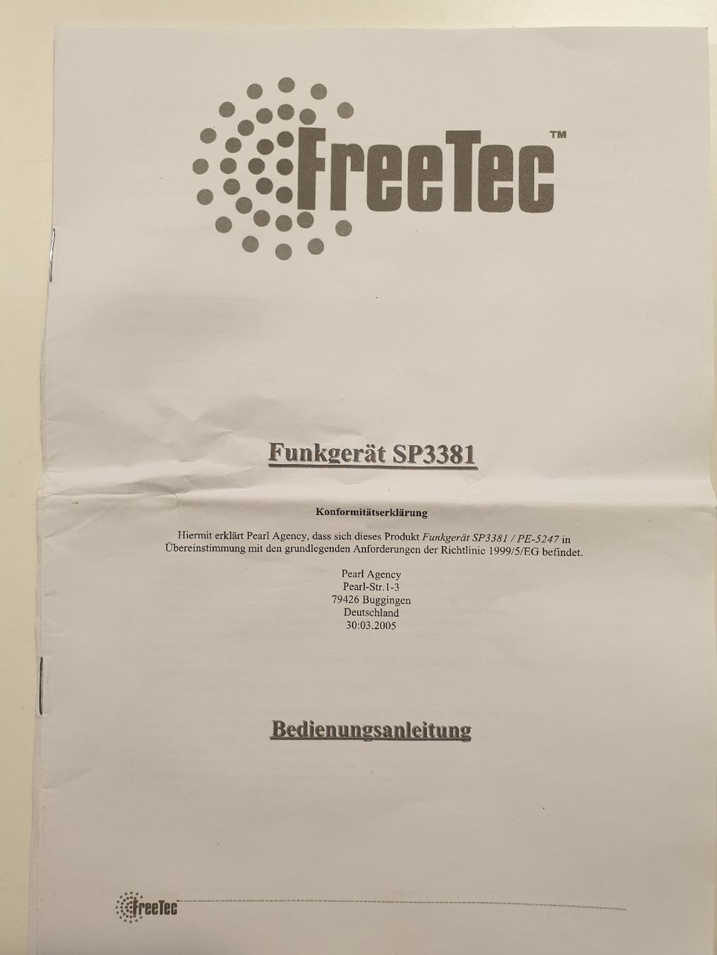 Radiocomunicazione: 4 Funkgeräte mit Koffer, neu – Nuovo (secondo la descrizione) da Herisau venduto da Musikfestival 6