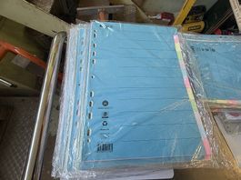 10 Pack neue Biella Karton Register blanko, Teilung 1-12