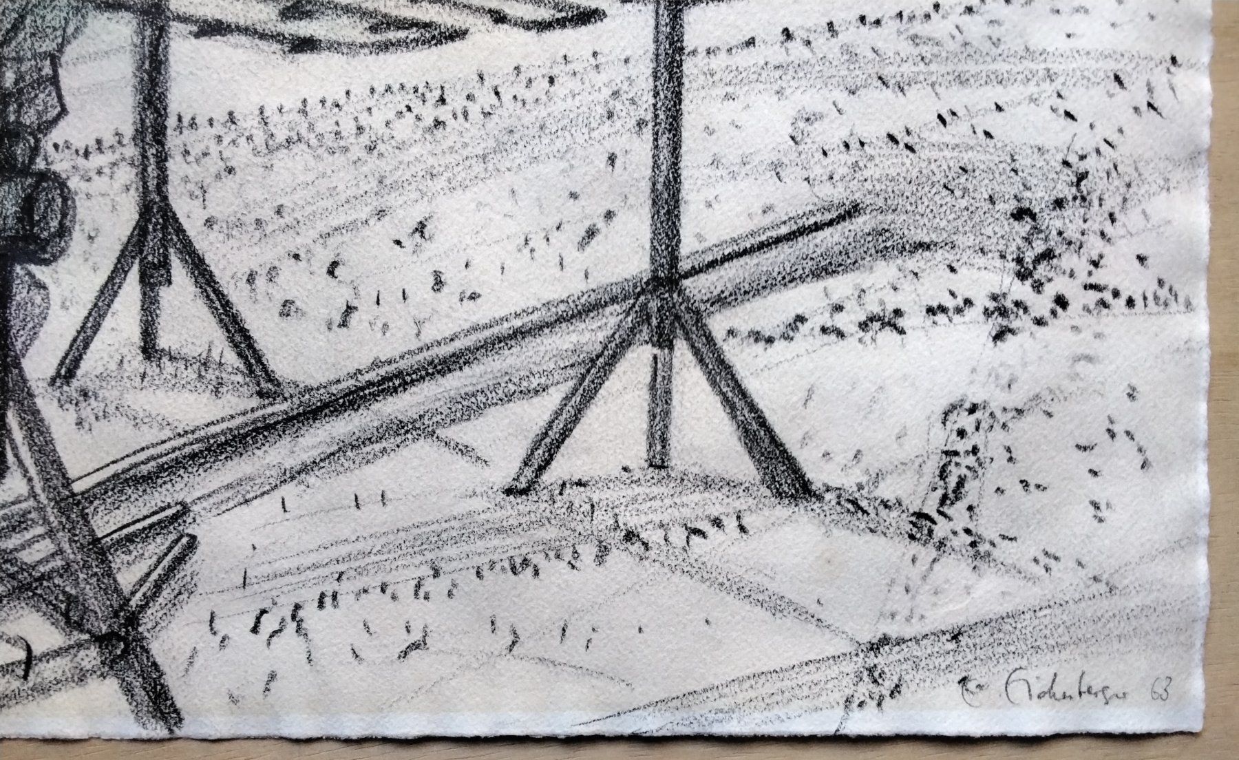 Tableaux: E. Eichenberger Original Bleistiftzeichnung signiert und dat – D'occasion à Cavigliano par zamamasa 3