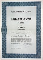 Textil-Handels AG Chur, Chur - 1943