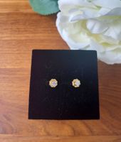 Schöne 750 Goldohrstecker Solitaire mit Brillanten