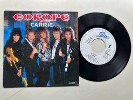 EUROPE tolle Single Carrie Kult Top Metal Hard Rock 80's 1PS