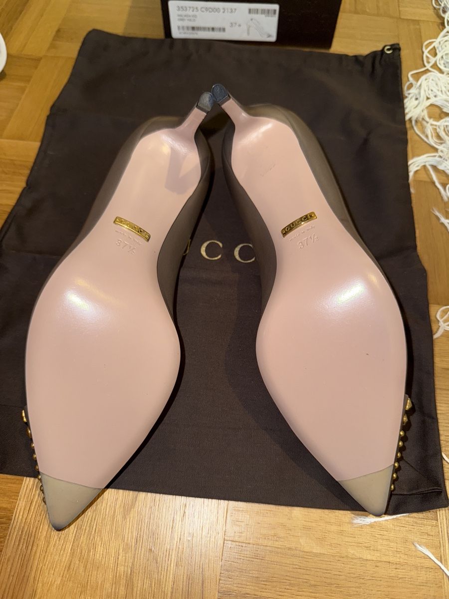 Gucci Damenschuhe: Gucci, Décolleté in pelle, 37.5 – Neu und originalverpackt aus Viganello von Cathy3 5