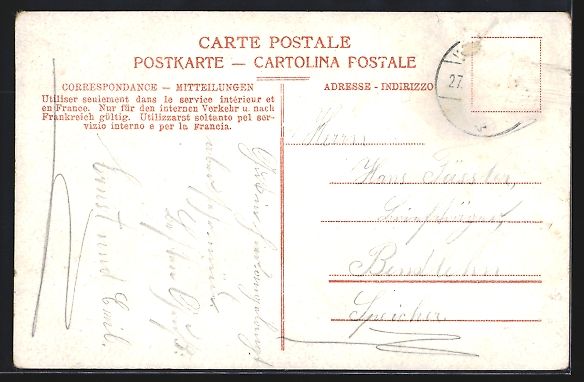 Cartoline postali: Wolfhalden, Ortsansicht gegen den Bodens – Usato da Berlin venduto da bartko-reher 1