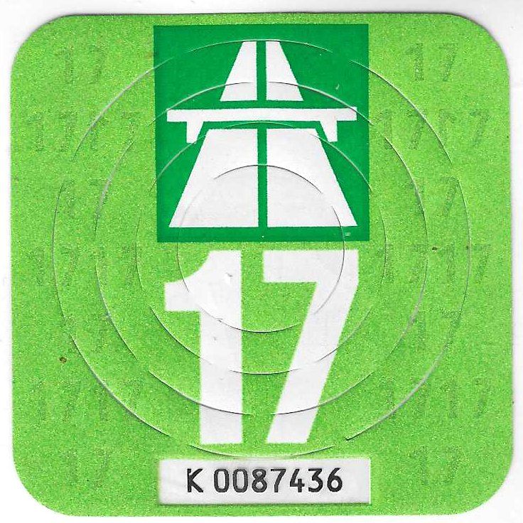 Autobahnvignetten: Vignette 2017, gebrauchte Autobahnvignette 17 – Gebraucht aus Bülach von gmstart