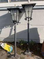 2 Schmiedeeiserne Gartenlaternen