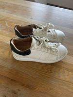Zign Sneaker weiss schwarz Schlangenmuster Grösse 36 getrage