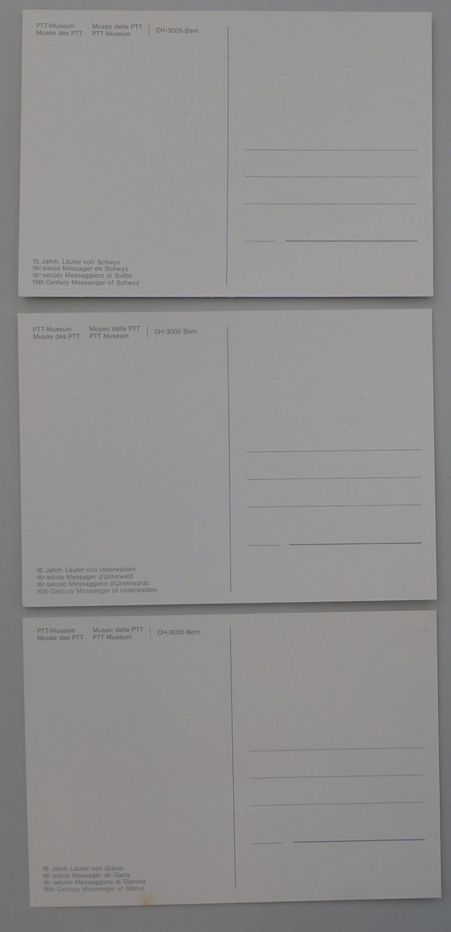 Tous les timbres: Ansichtskartenset "Die Standesläufer der 13 alten Orte" – D'occasion à Sursee par Luzernerraute 4