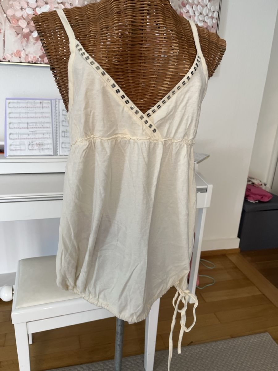 Mango Tops: Trägertop, creme, Mango, M – Gebraucht aus Solothurn von Bobesch08 2
