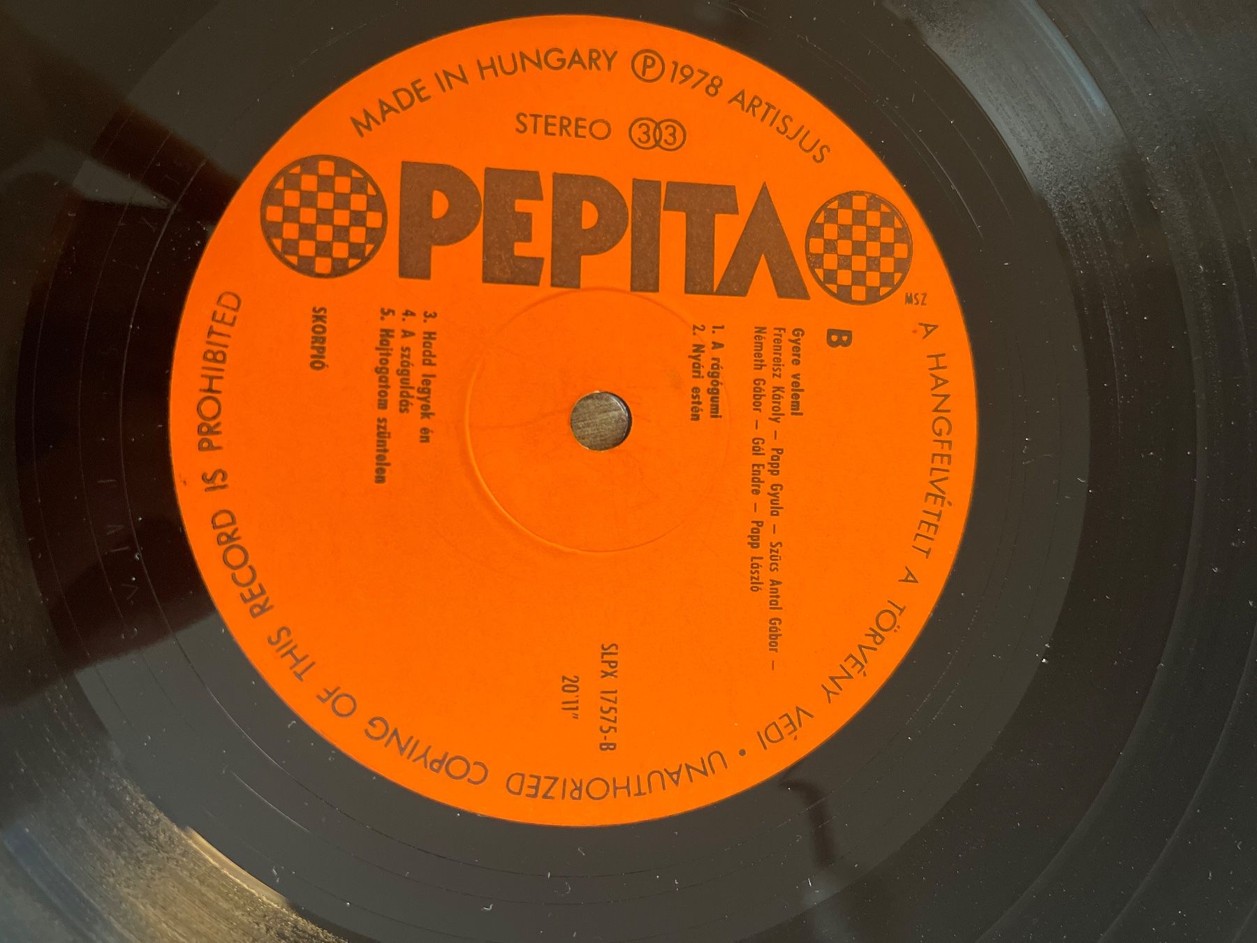 Dischi in vinile: S1310/Scorpio Cyere Velem! – Usato da Frutigen venduto da Philippe_jsp 2