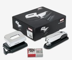 Novus Chrom Deluxe Geschenkset mit Hefter und Locher