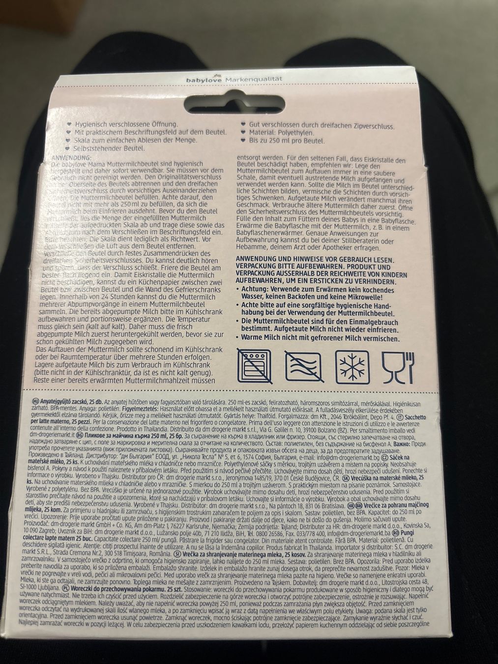 Behälter & Ähnliches: Muttermilch-Beutel 25 Stück verpackt plus angebr. Packung – Neu und originalverpackt aus Zürich von ame_ds56 1