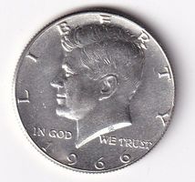 USA Kennedy Half Dollar 1966vorz-unz