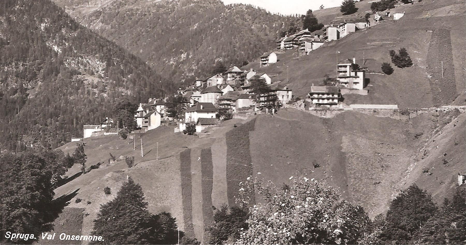 Cartoline postali: 1939 alte Dorfansicht Spruga Val Onsernone – Nuovo (secondo la descrizione) da Zürich venduto da Hagliweg
