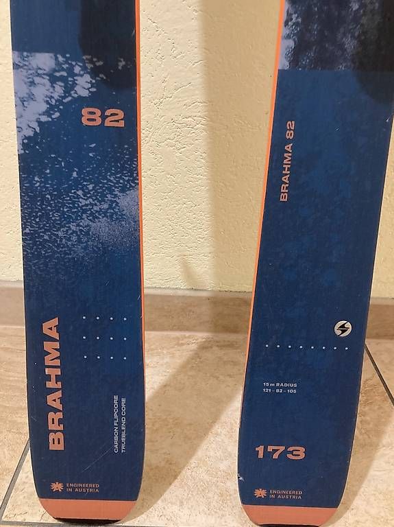 Sci: Ski+fixation+peaux Blizzard Brahma 82 – Usato da Vinzel venduto da PFrancet 2