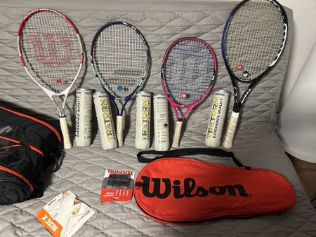 Tennisausrüstung zu verkaufen