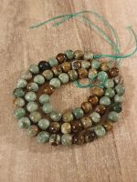 1 Strand natürliche echte braun grün opal 6 mm