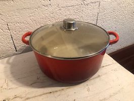 Cocotte Le Creuset 26 cm avec couvercle en verre