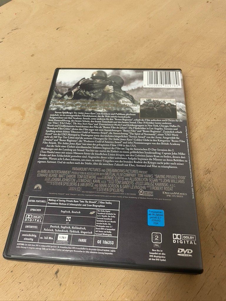 Alle DVDs: Der Soldat James Ryan (DVD) – Gebraucht aus Berikon von Cyberbob2000 1