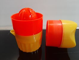 Vintage 70er Saftpresse Zitruspresse Space Age Kunststoff