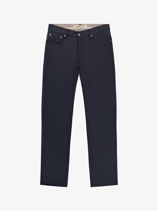 Pantaloni: HANDPICKED Casual trousers "Ravello-Wool" navy- Size 33 – Nuovo (secondo la descrizione) da Zürich venduto da mm473847824738
